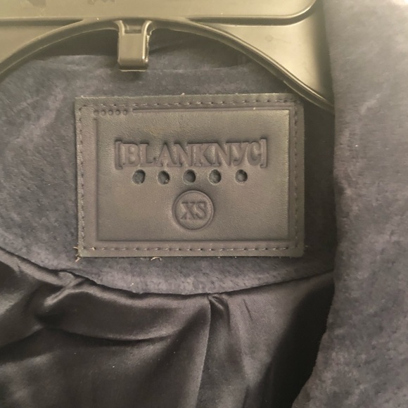 BLANK NYC Suede Moto Jacket in Blue Valentine - Picture 6 of 8